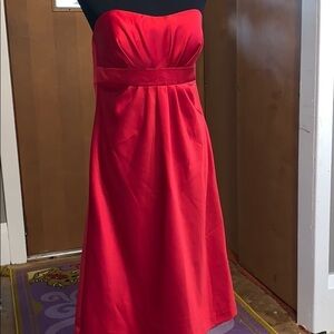 Alfred Angelo red strapless special occasion dress